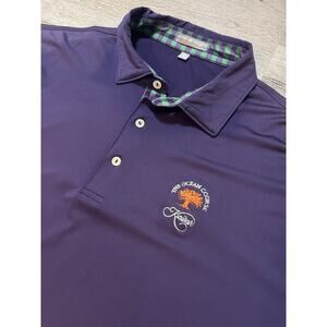 Peter Millar Polo Shirt Men’s XL Purple Ocean Course Kiawah Summer Comfort Golf